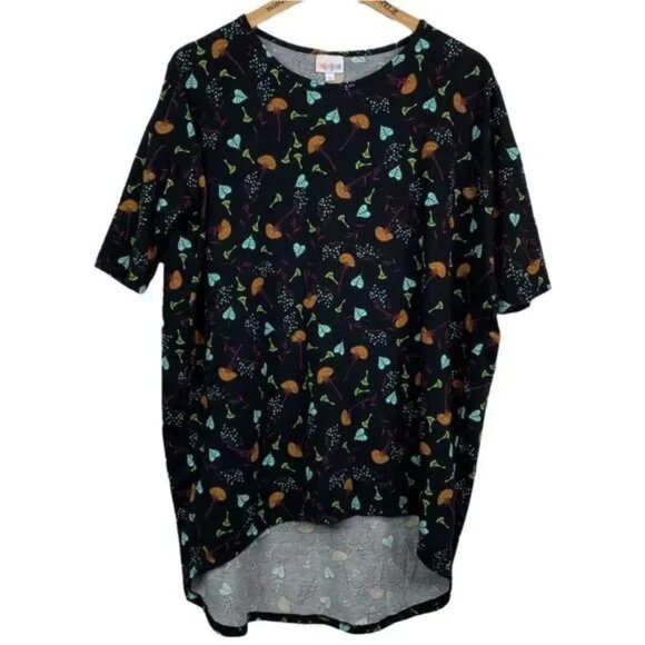 LULAROE WOMEN'S‎ IRMA HIGH LOW FLORAL TUNIC SIZE SMALL (8-10)- EUC - Picture 1 of 4